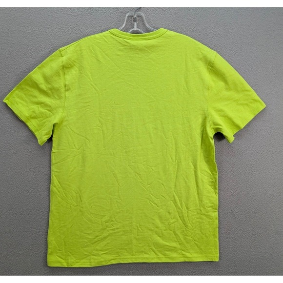 Champion Heritage Men's Heavyweight T-Shirt Size L Lime Green Cotton Casual NWT - Picture 5 of 9